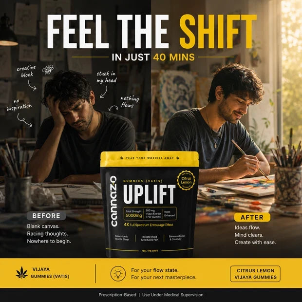 Cannazo Uplift Gummies - CBD Dominant Gummies | 500mg Vijaya & Citrus Lemon