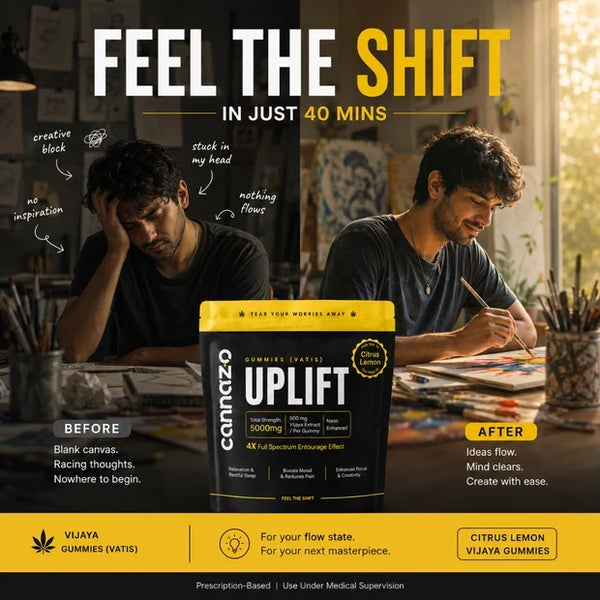 Cannazo Uplift Gummies - CBD Dominant Gummies | 500mg Vijaya & Citrus Lemon