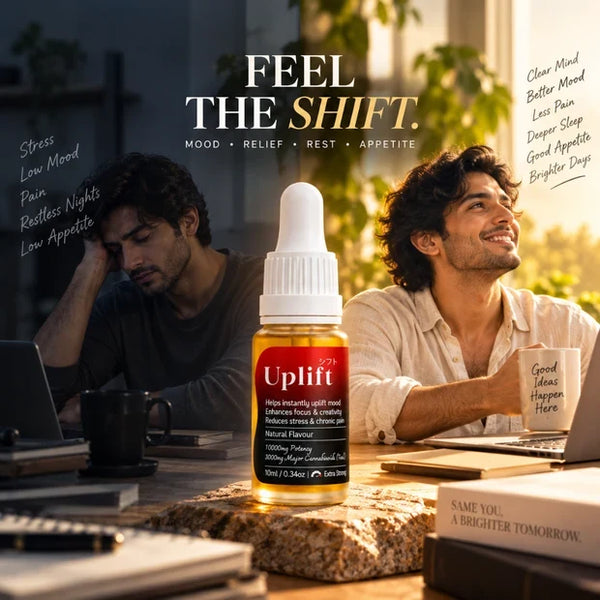 Cannazo Uplift Drops - Extra Strong Medical Cannabis Leaf Extract Oil for Depression, Chronic Pain & Insomnia