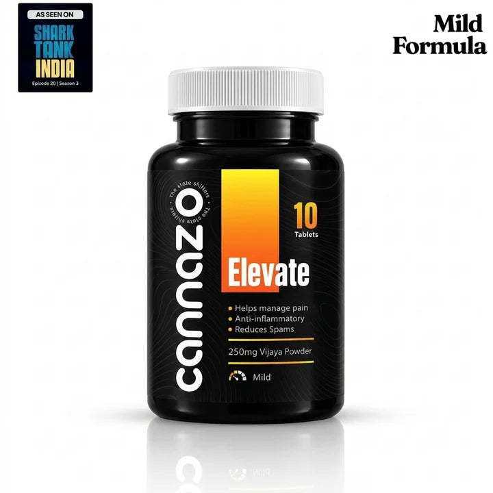 Cannazo Elevate Pain Tablets | 500mg Potency | 250mg Vijaya Powder Pain Tablets – Natural Support for Mild to Moderate Pain, Joint Pain & Inflammation